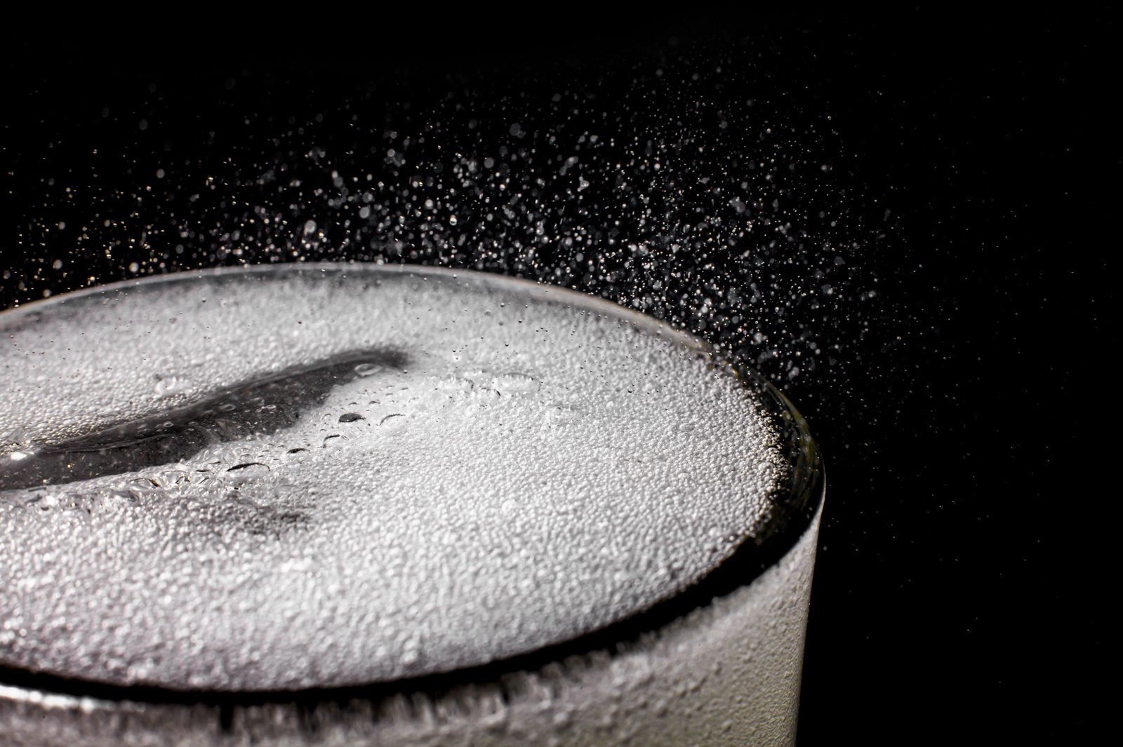 Close-up photograph of ice, bubbles and water droplets — sensory inspiration